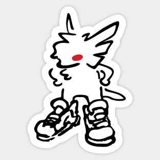 Moonie Bootin' Sticker